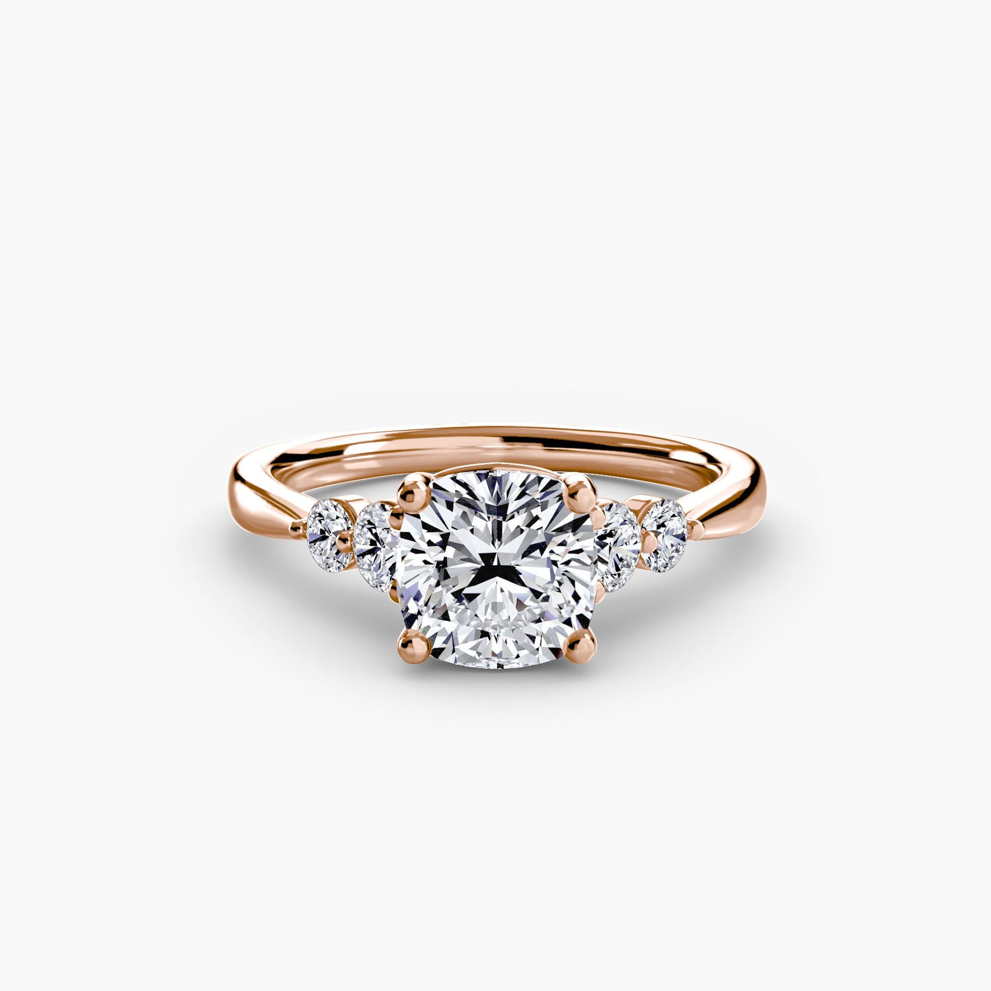 Solitaire with Shoulder Accents 2 - AYKA JEWELS