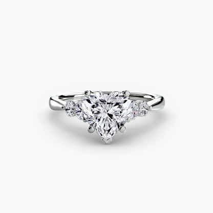 Solitaire with Shoulder Accents 2 - AYKA JEWELS