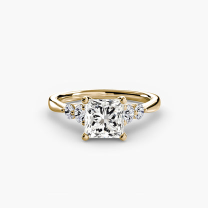 Solitaire with Shoulder Accents 2 - AYKA JEWELS
