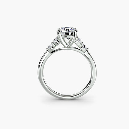 Solitaire with Shoulder Accents 2 - AYKA JEWELS