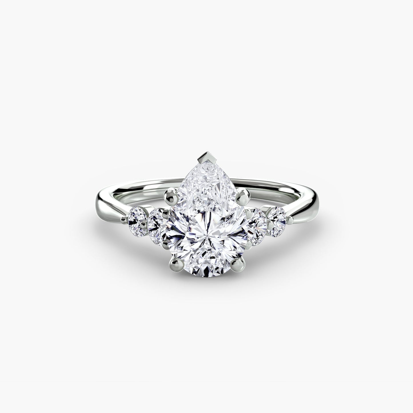 Solitaire with Shoulder Accents 2 - AYKA JEWELS
