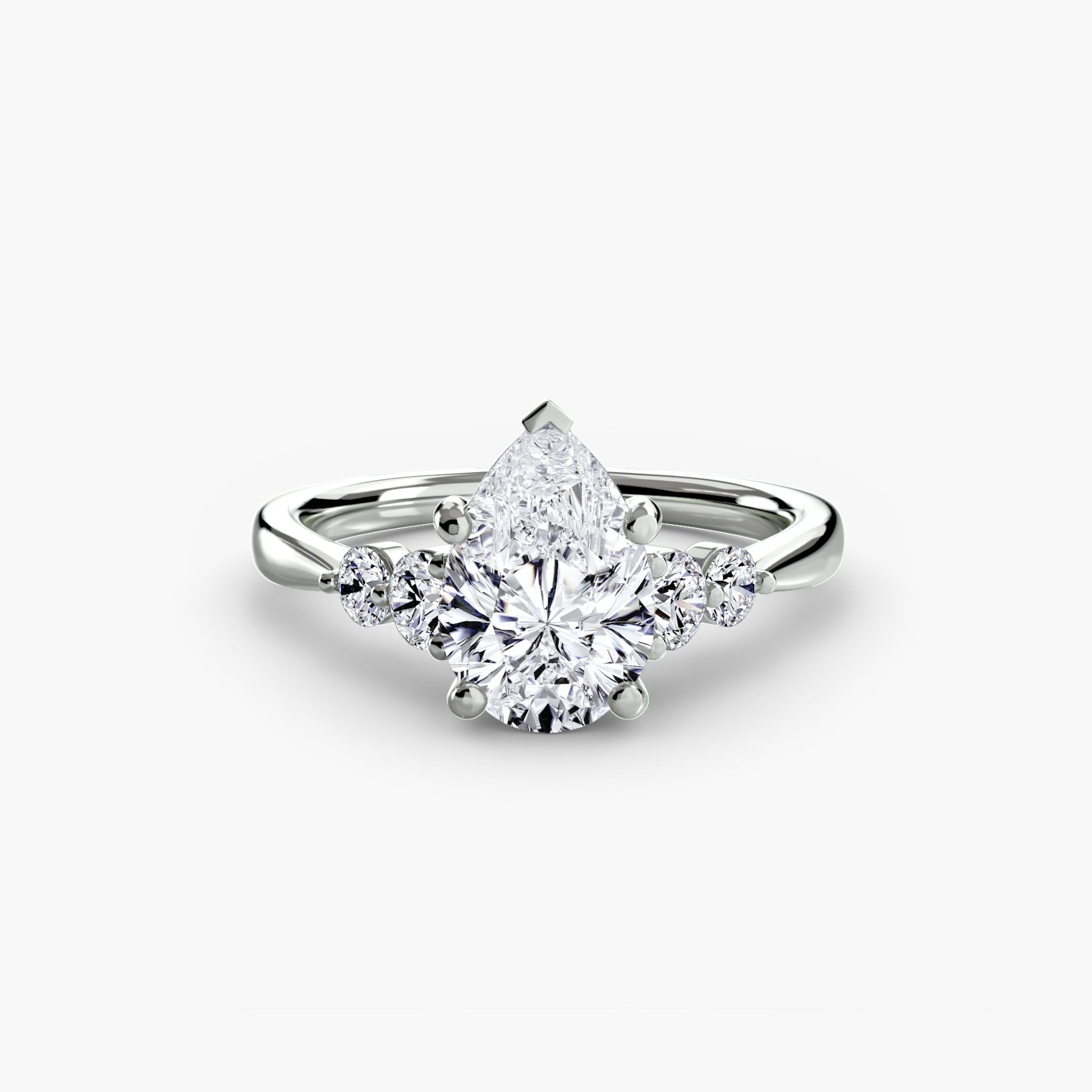Solitaire with Shoulder Accents 2 - AYKA JEWELS