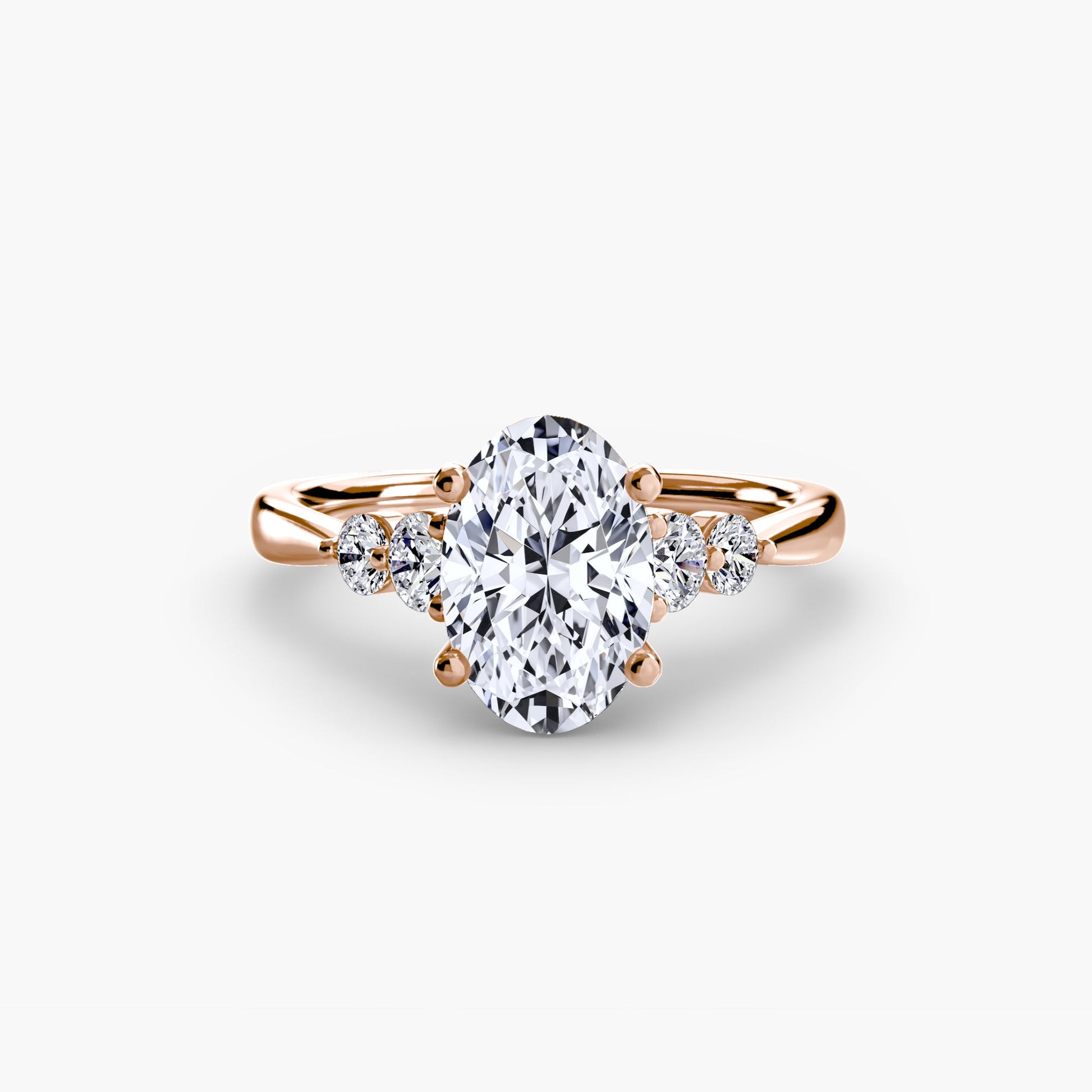 Solitaire with Shoulder Accents 2 - AYKA JEWELS