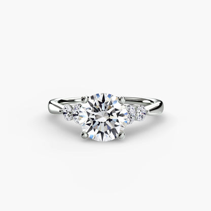 Solitaire with Shoulder Accents 2 - AYKA JEWELS