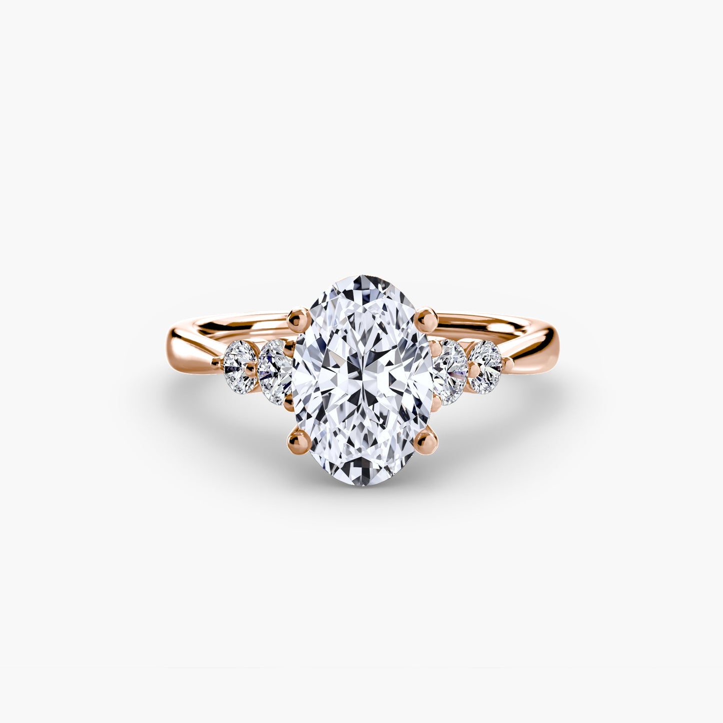 Solitaire with Shoulder Accents 2 - AYKA JEWELS