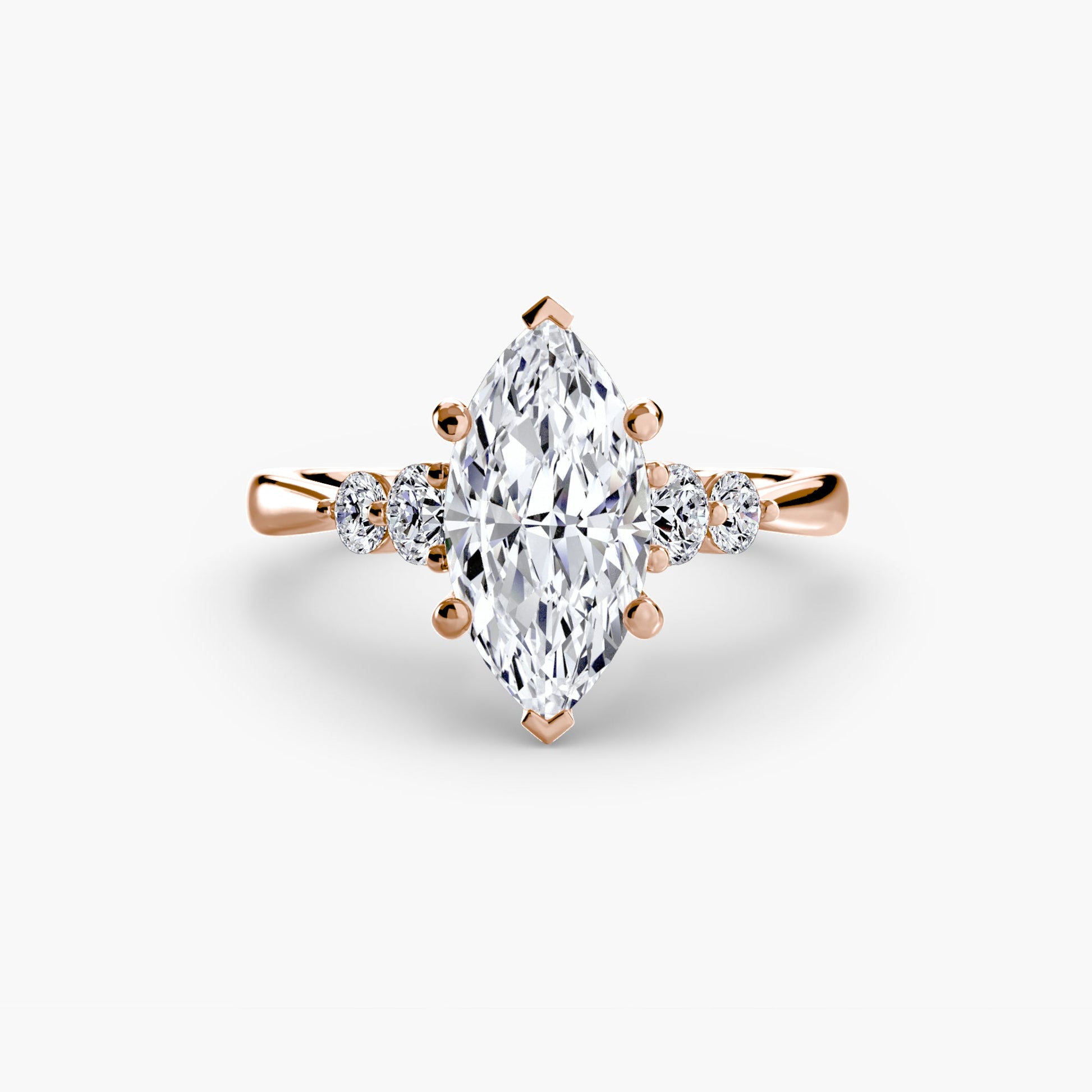 Solitaire with Shoulder Accents 2 - AYKA JEWELS
