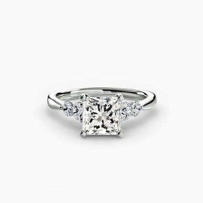 Solitaire with Shoulder Accents 2 - AYKA JEWELS