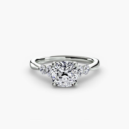 Solitaire with Shoulder Accents 2 - AYKA JEWELS