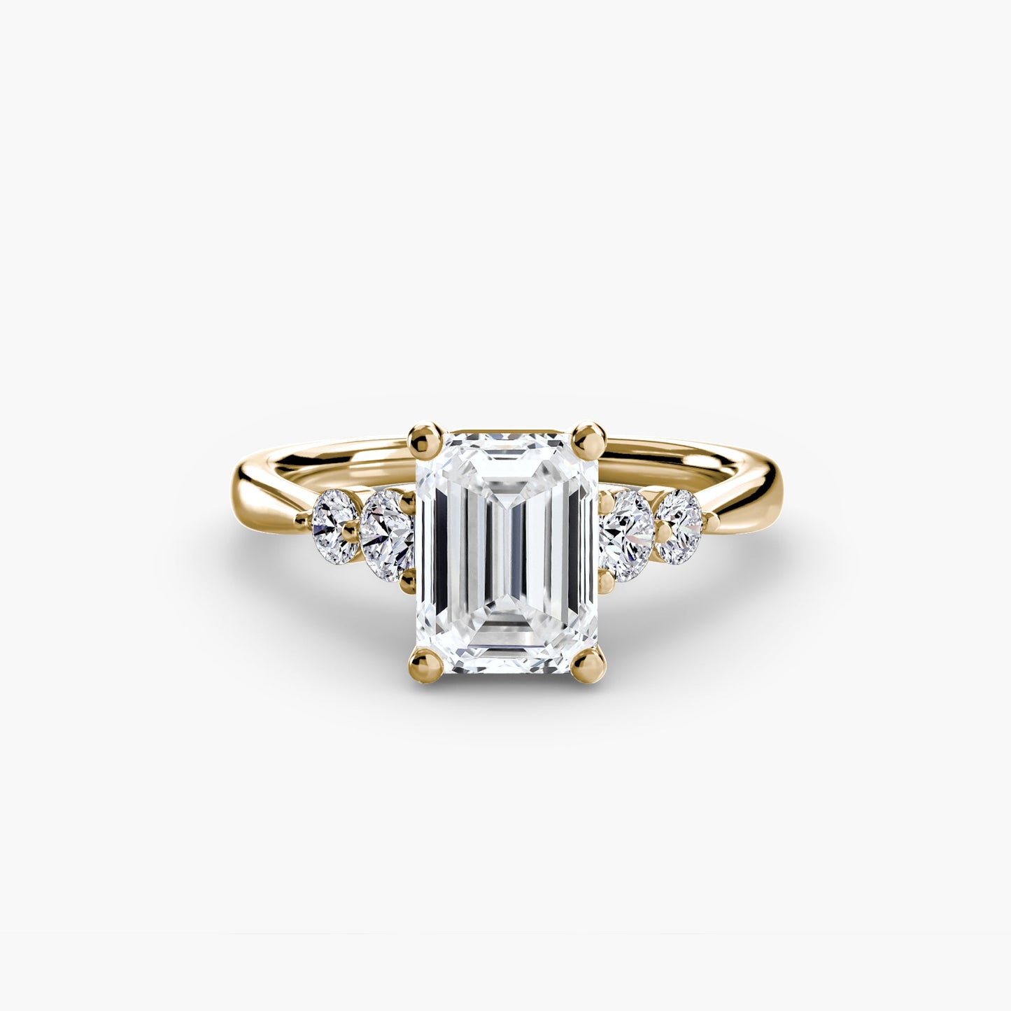 Solitaire with Shoulder Accents 2 - AYKA JEWELS