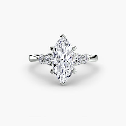 Solitaire with Shoulder Accents 2 - AYKA JEWELS
