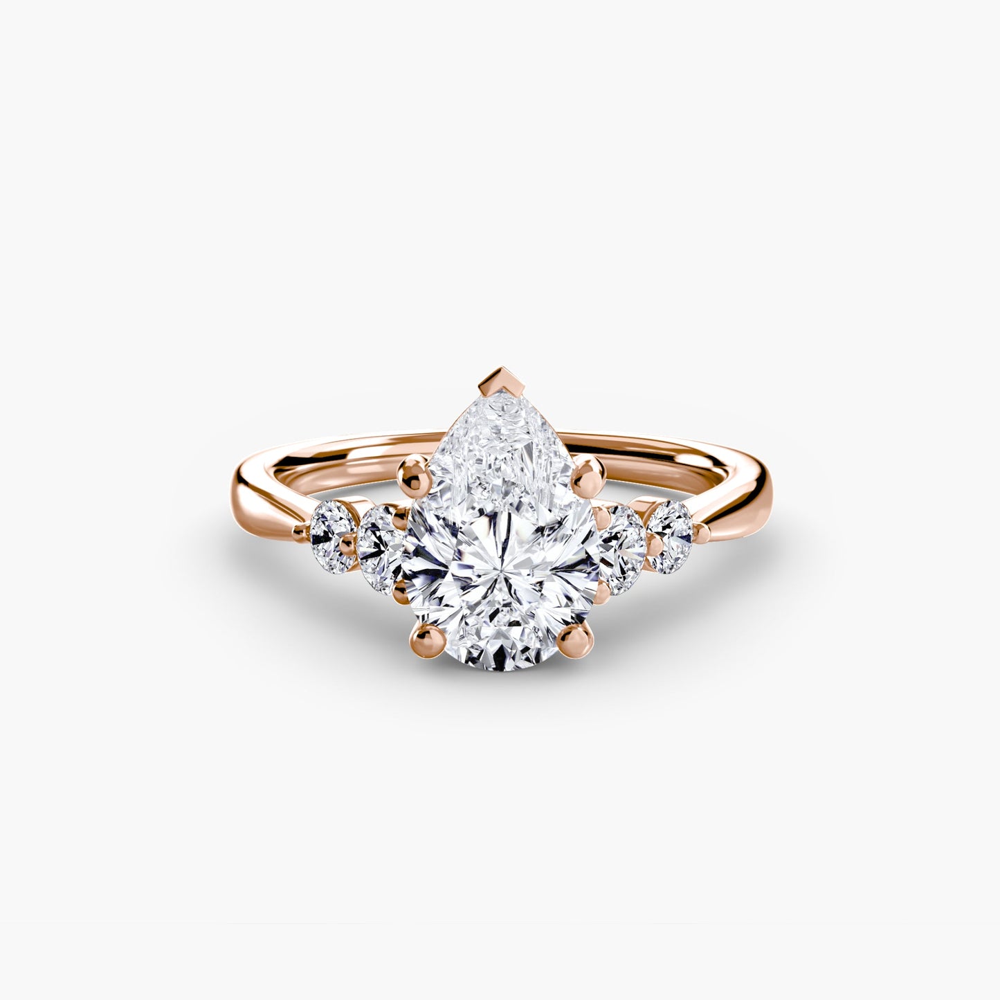 Solitaire with Shoulder Accents 2 - AYKA JEWELS