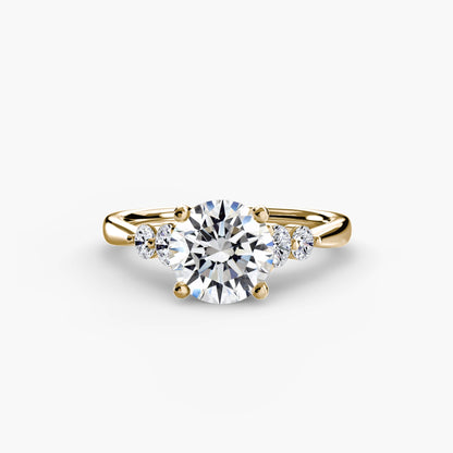 Solitaire with Shoulder Accents 2 - AYKA JEWELS