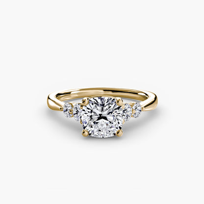 Solitaire with Shoulder Accents 2 - AYKA JEWELS