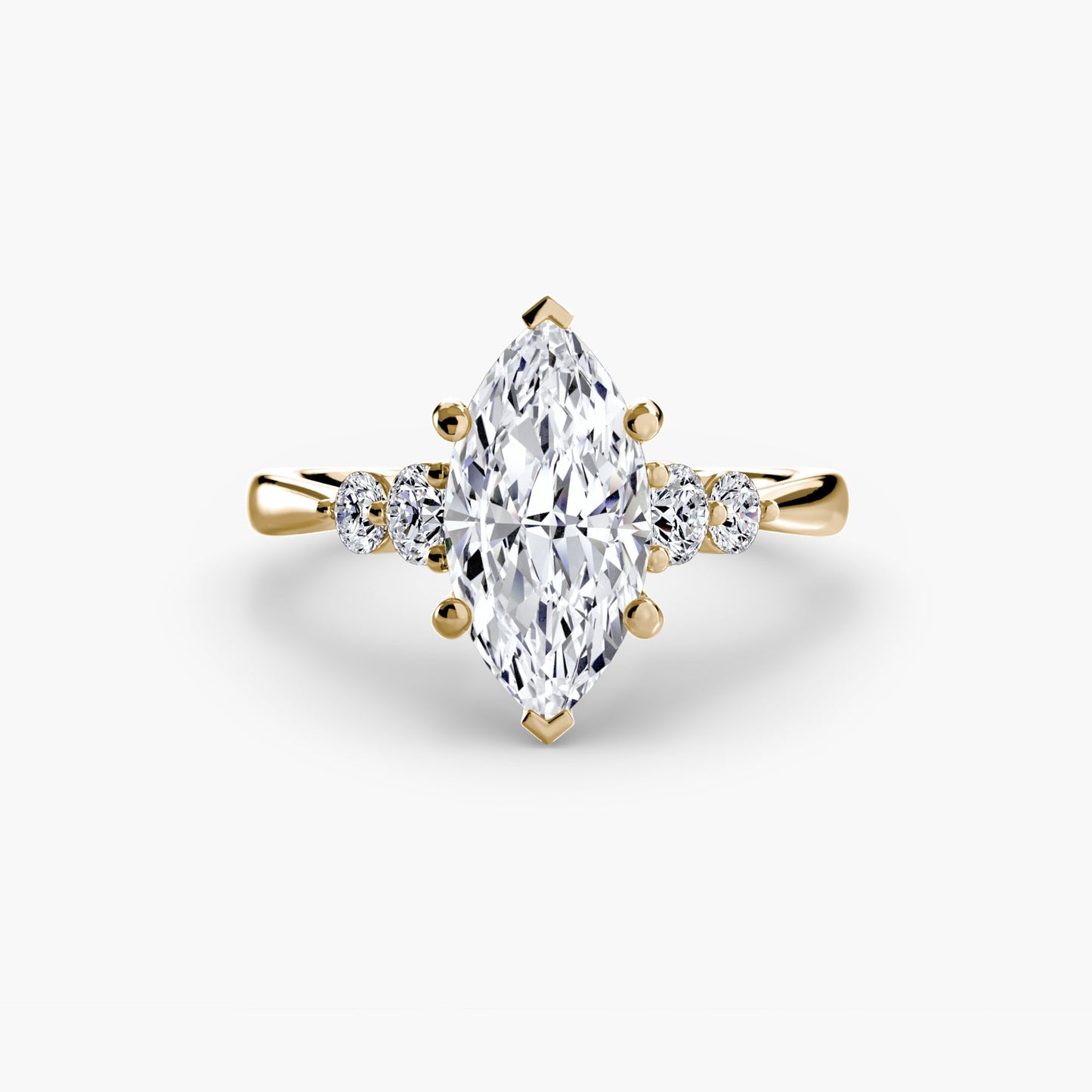 Solitaire with Shoulder Accents 2 - AYKA JEWELS