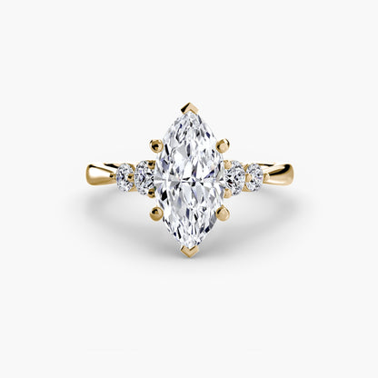 Solitaire with Shoulder Accents 2 - AYKA JEWELS