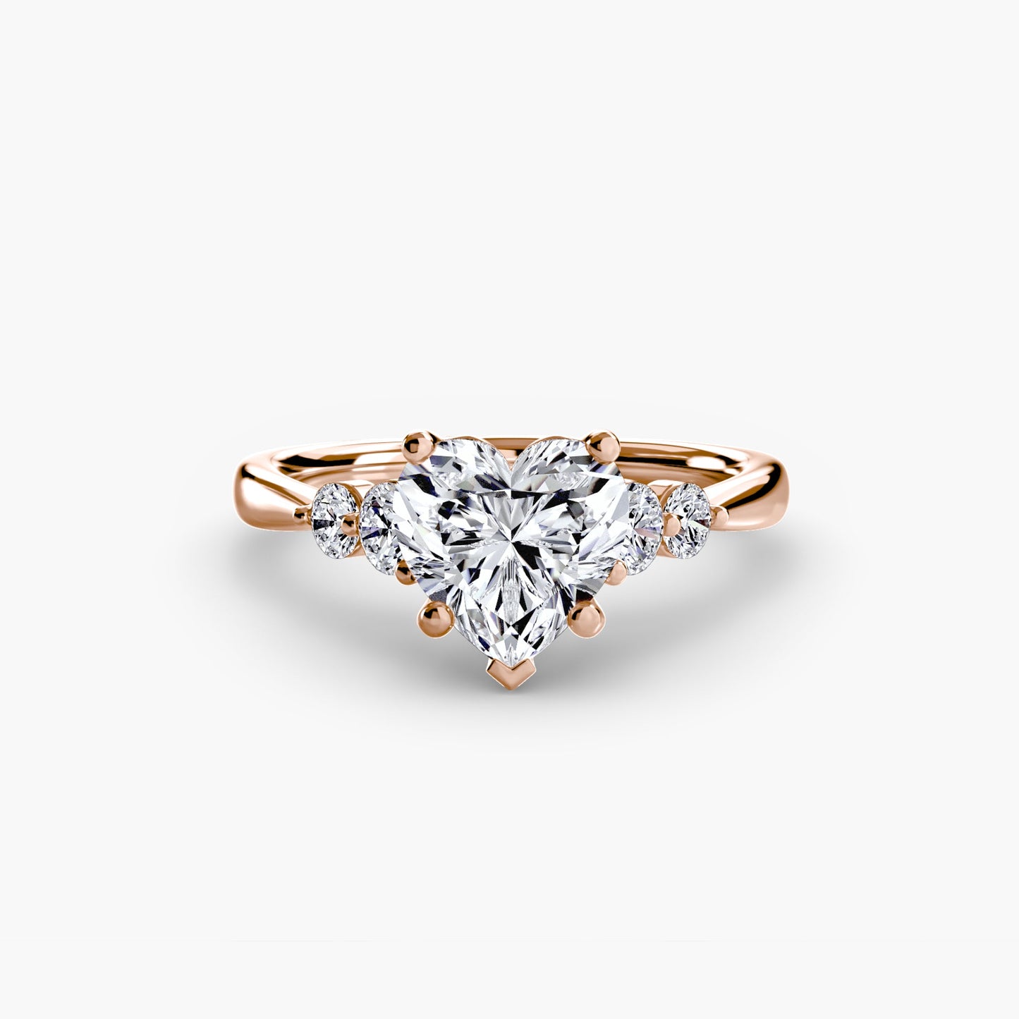 Solitaire with Shoulder Accents 2 - AYKA JEWELS