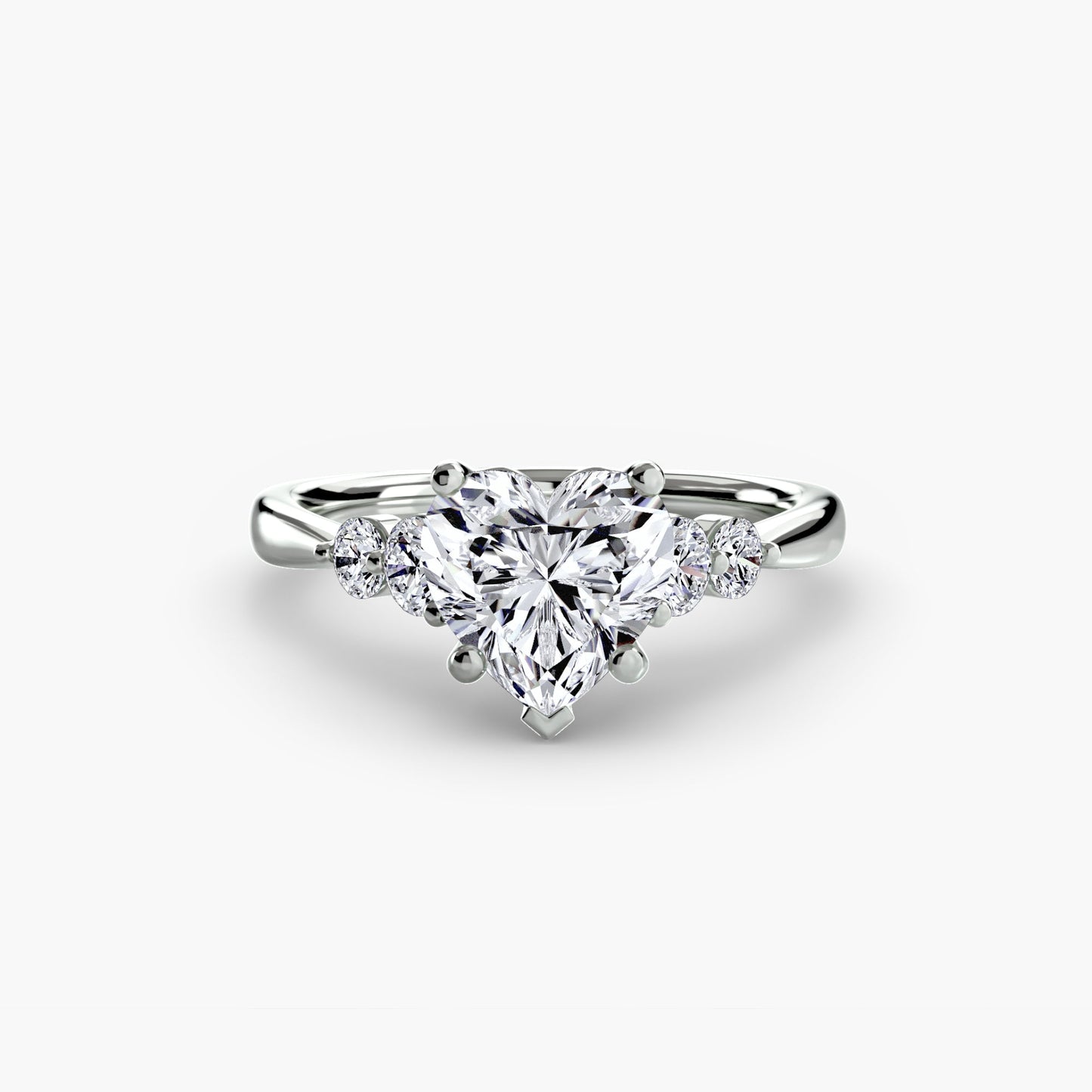 Solitaire with Shoulder Accents 2 - AYKA JEWELS