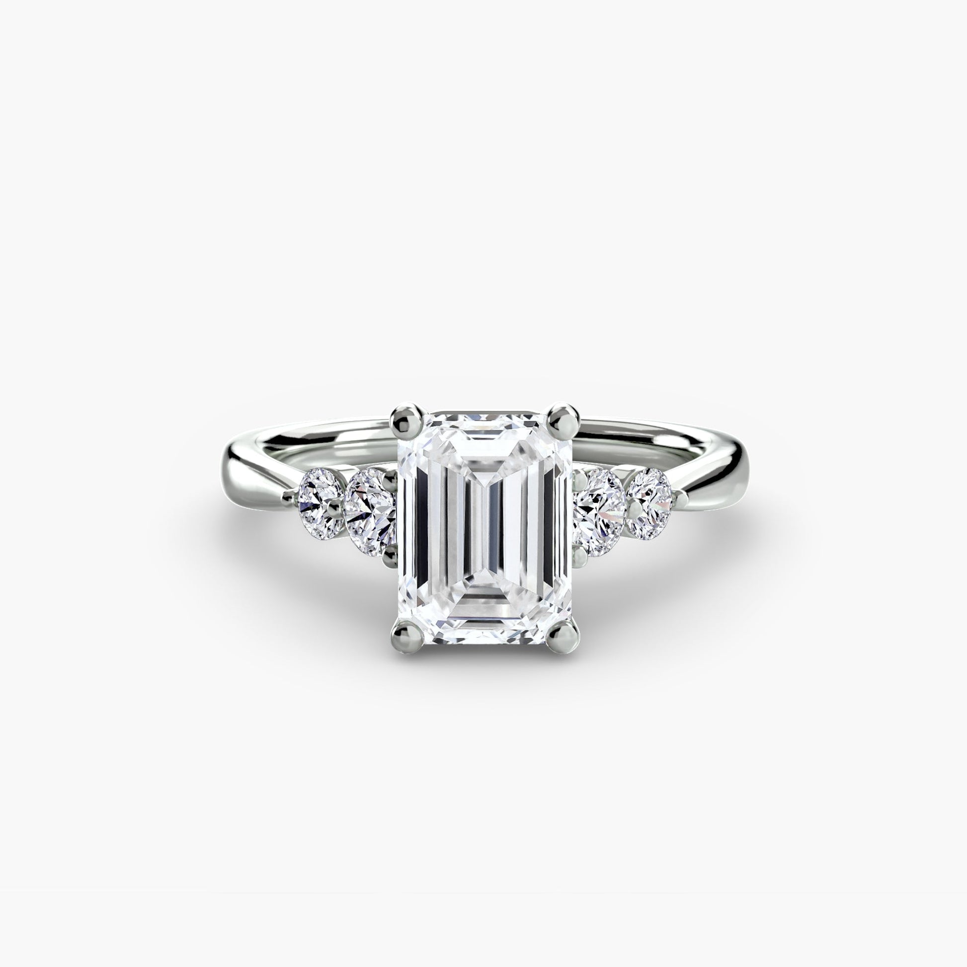 Solitaire with Shoulder Accents 2 - AYKA JEWELS