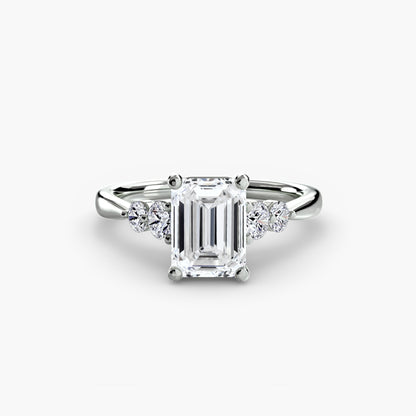 Solitaire with Shoulder Accents 2 - AYKA JEWELS