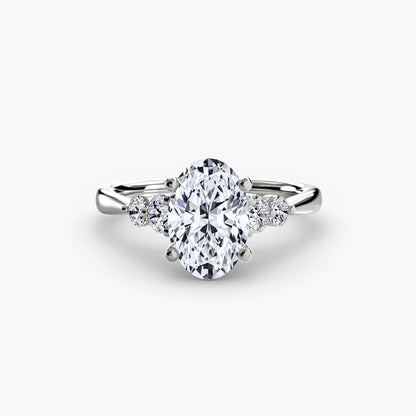 Solitaire with Shoulder Accents 2 - AYKA JEWELS