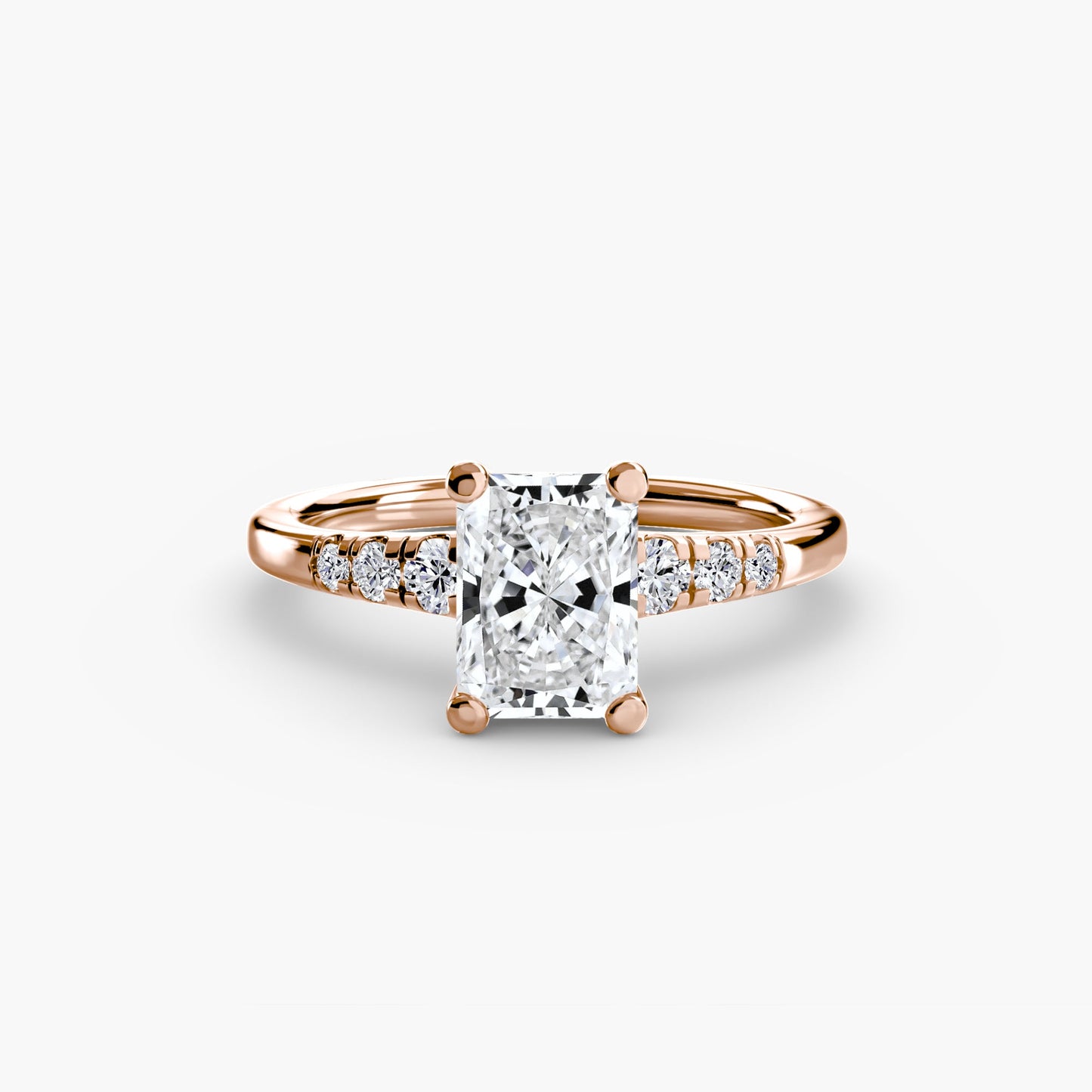 Solitaire with Shoulder Accents - AYKA JEWELS