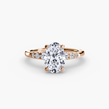 Solitaire with Shoulder Accents - AYKA JEWELS
