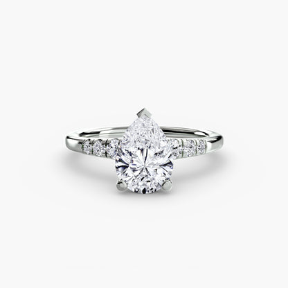 Solitaire with Shoulder Accents - AYKA JEWELS