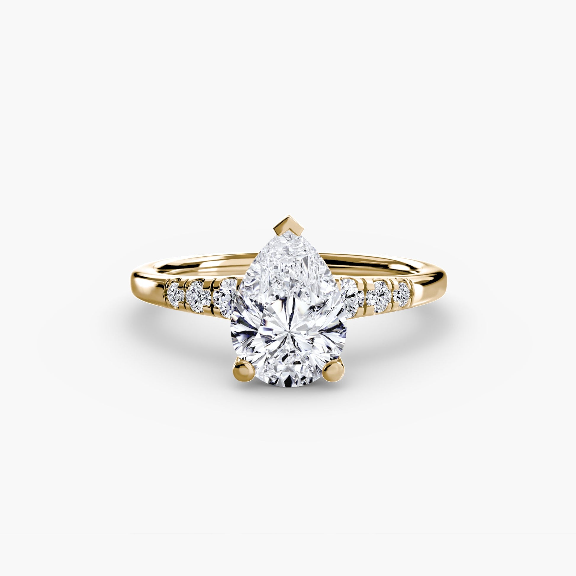 Solitaire with Shoulder Accents - AYKA JEWELS