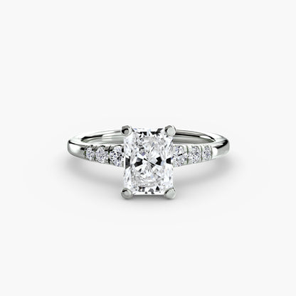 Solitaire with Shoulder Accents - AYKA JEWELS