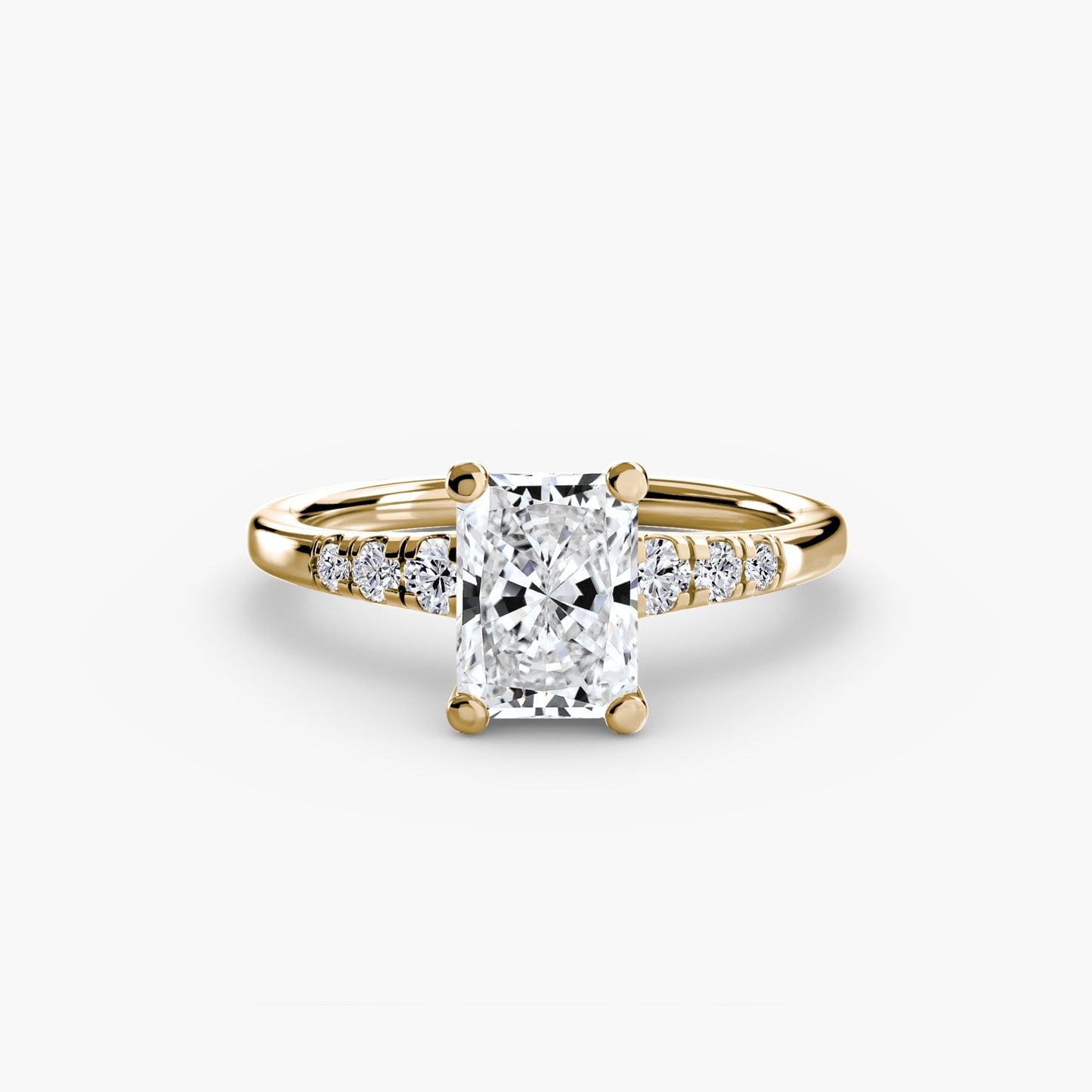 Solitaire with Shoulder Accents - AYKA JEWELS