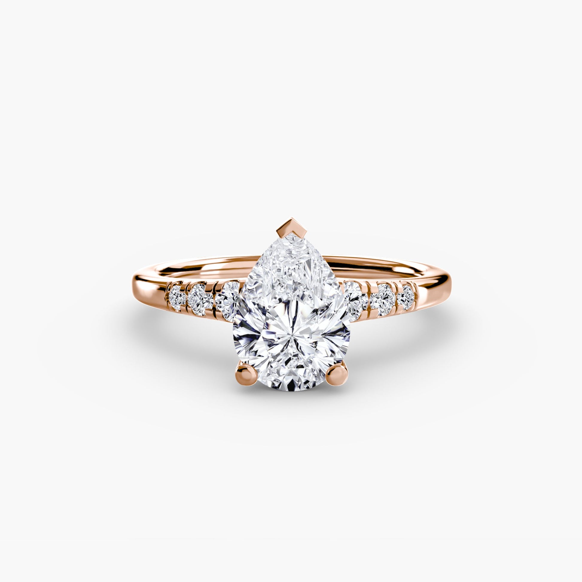 Solitaire with Shoulder Accents - AYKA JEWELS