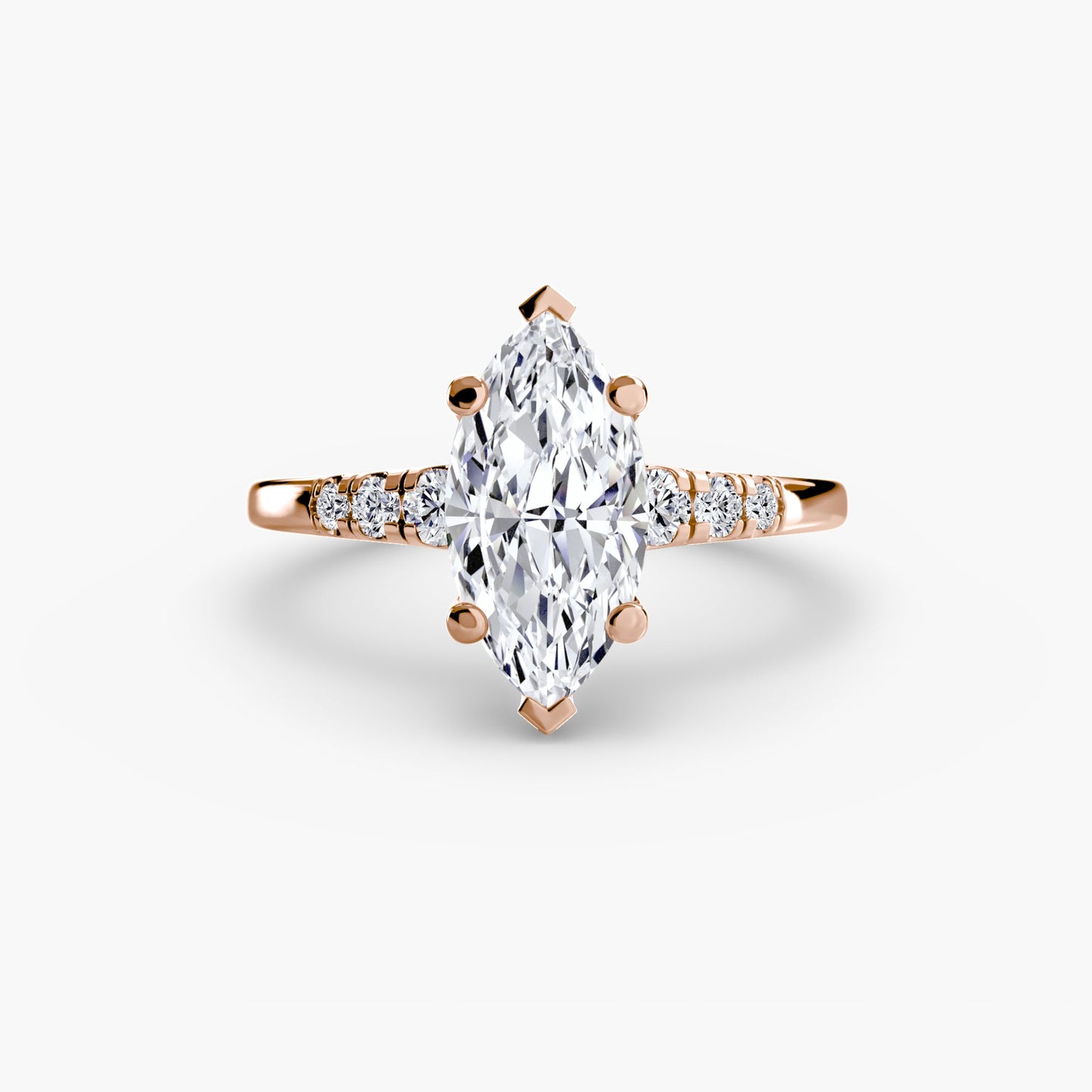 Solitaire with Shoulder Accents - AYKA JEWELS