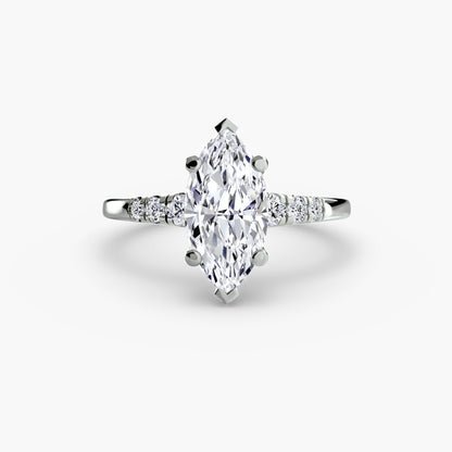Solitaire with Shoulder Accents - AYKA JEWELS