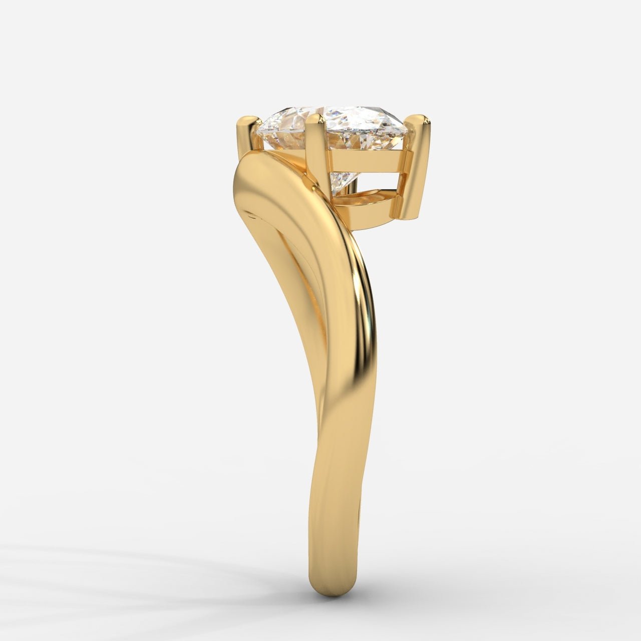 Sway Solitaire Ring - Oval - AYKA JEWELS