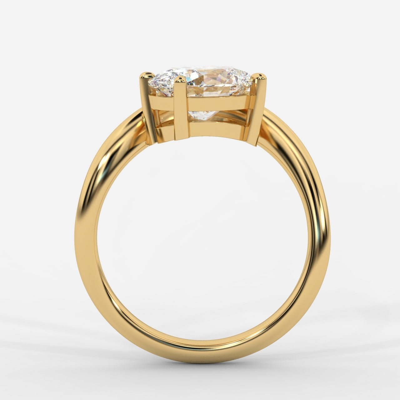 Sway Solitaire Ring - Oval - AYKA JEWELS