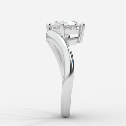 Sway Solitaire Ring - Oval - AYKA JEWELS