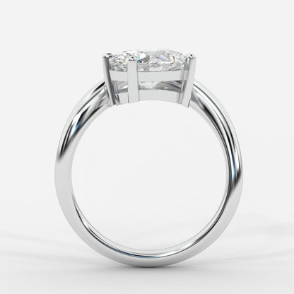 Sway Solitaire Ring - Oval - AYKA JEWELS