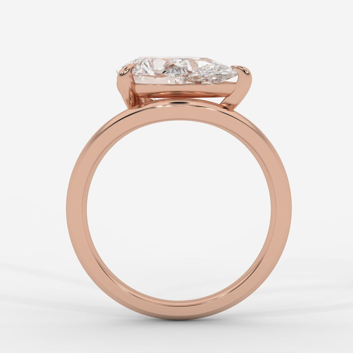 Sway Solitaire Ring - Pear - AYKA JEWELS