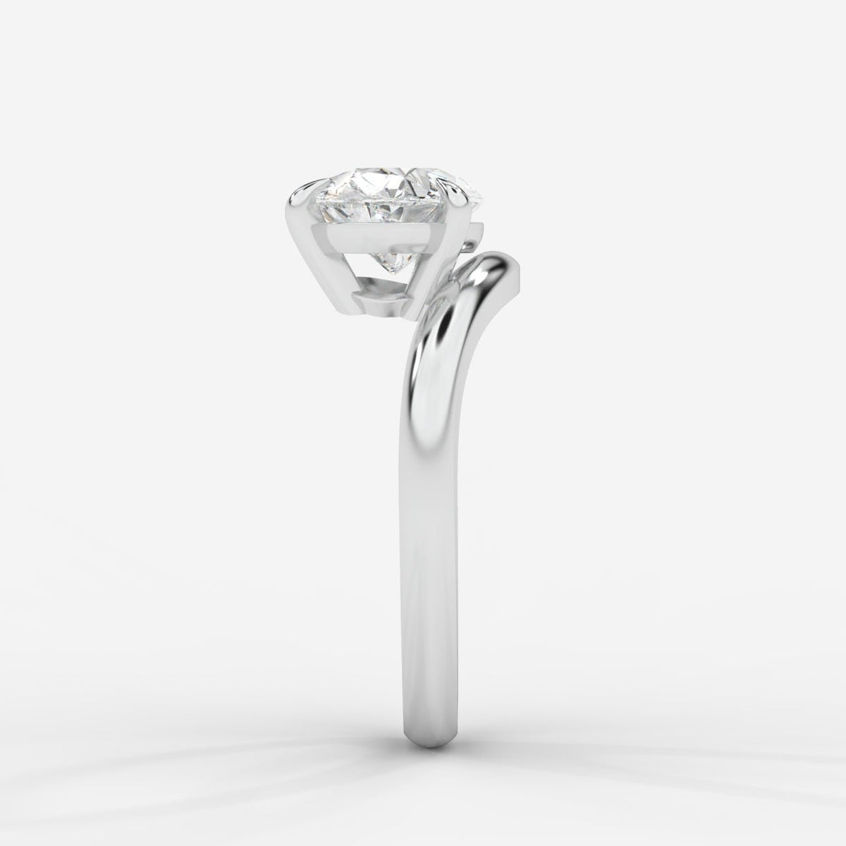 Sway Solitaire Ring - Pear - AYKA JEWELS