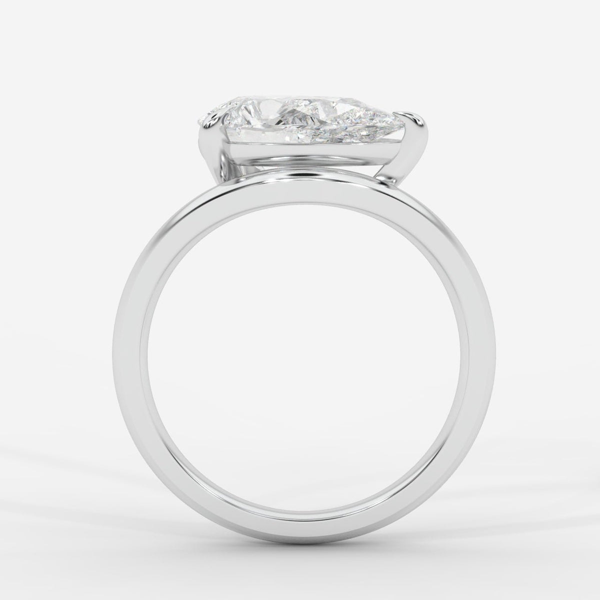 Sway Solitaire Ring - Pear - AYKA JEWELS