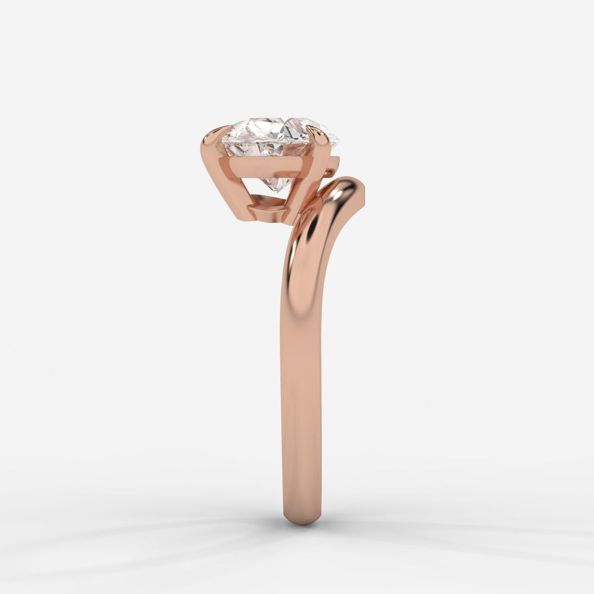 Sway Solitaire Ring - Pear - AYKA JEWELS