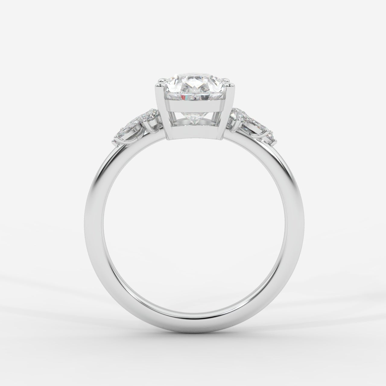 Sylvie Floral Cluster Diamond Ring - Pear - AYKA JEWELS