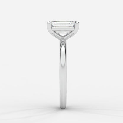 Talia Diamond Solitaire Ring - Emerald - AYKA JEWELS
