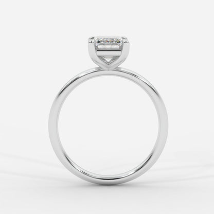Talia Diamond Solitaire Ring - Emerald - AYKA JEWELS
