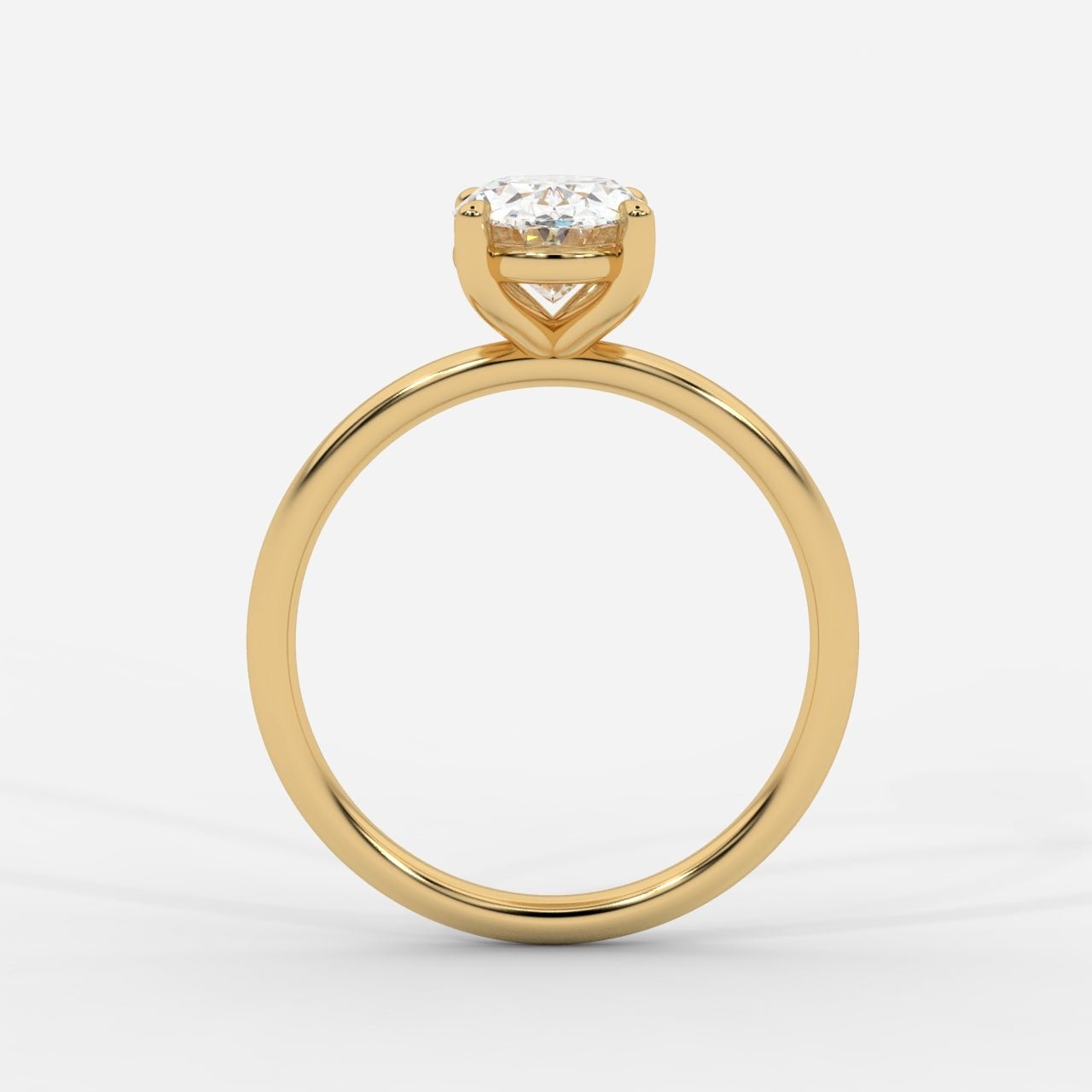 Talia Diamond Solitaire Ring - Oval - AYKA JEWELS