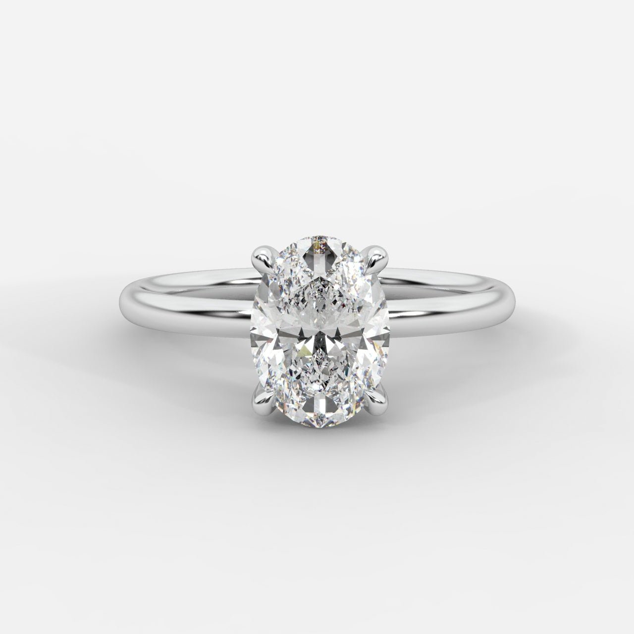 Talia Diamond Solitaire Ring - Oval - AYKA JEWELS