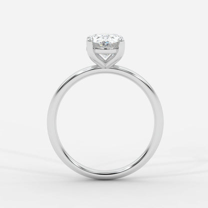 Talia Diamond Solitaire Ring - Oval - AYKA JEWELS