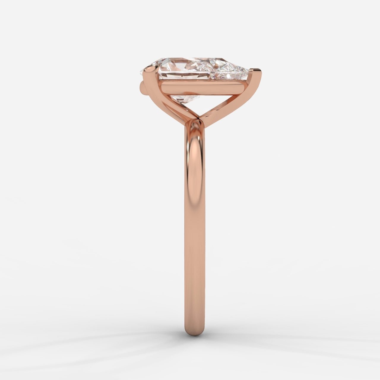 Talia Diamond Solitaire Ring - Pear - AYKA JEWELS