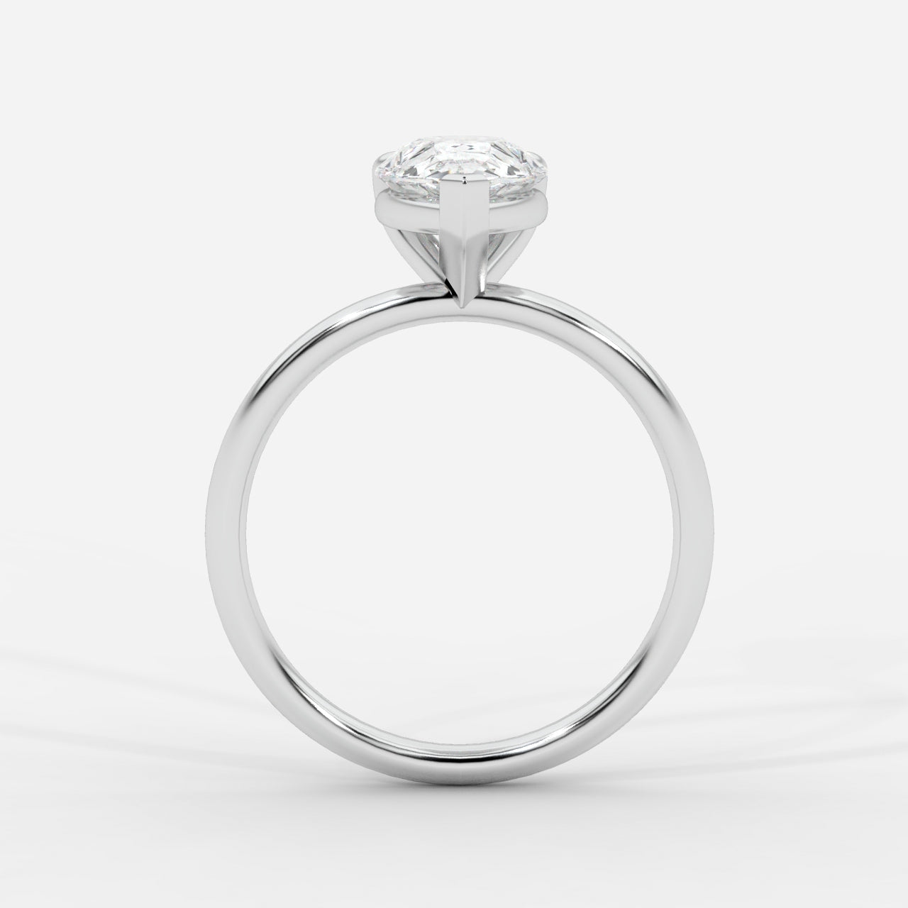 Talia Diamond Solitaire Ring - Pear - AYKA JEWELS