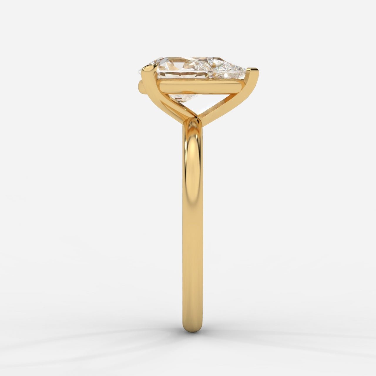 Talia Diamond Solitaire Ring - Pear - AYKA JEWELS